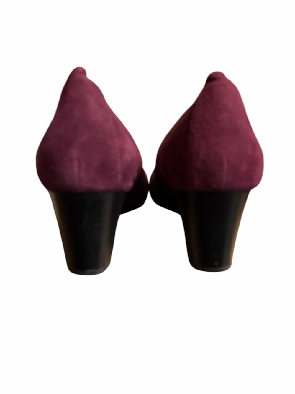 Vionic Plum Suede Wedge Heels Size 9 Wide - Picture 4 of 6